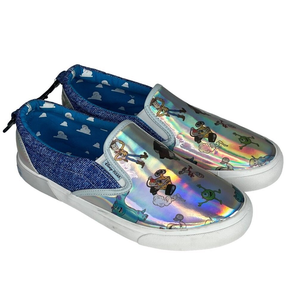 Disney Pixar Slip On Low Top Shoes Sneakers Women 9 Toy Story Wall E Up Bounding